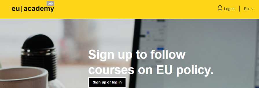 EU Academy log in